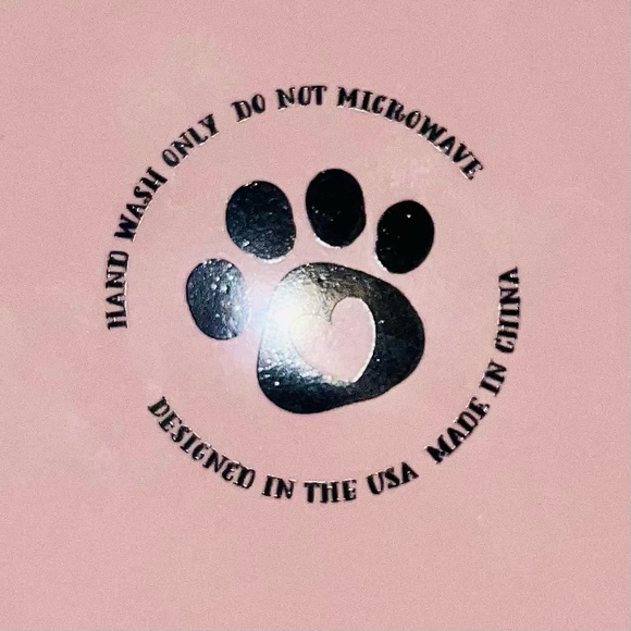 ***SOLD***  “My Cat is Judging You” Pink Cat Bowl & Mug Set - Picture 10 of 11